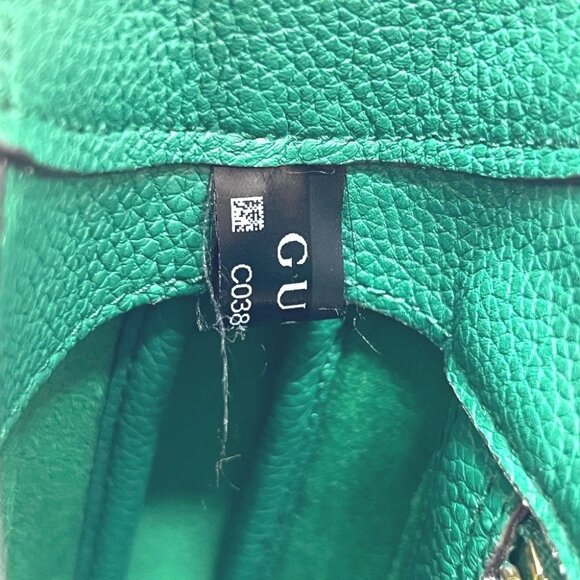 GUCCI 810232 Jackie 1961 Small 2WAY Bag Shoulder Bag Leather Green - Picture 15 of 15